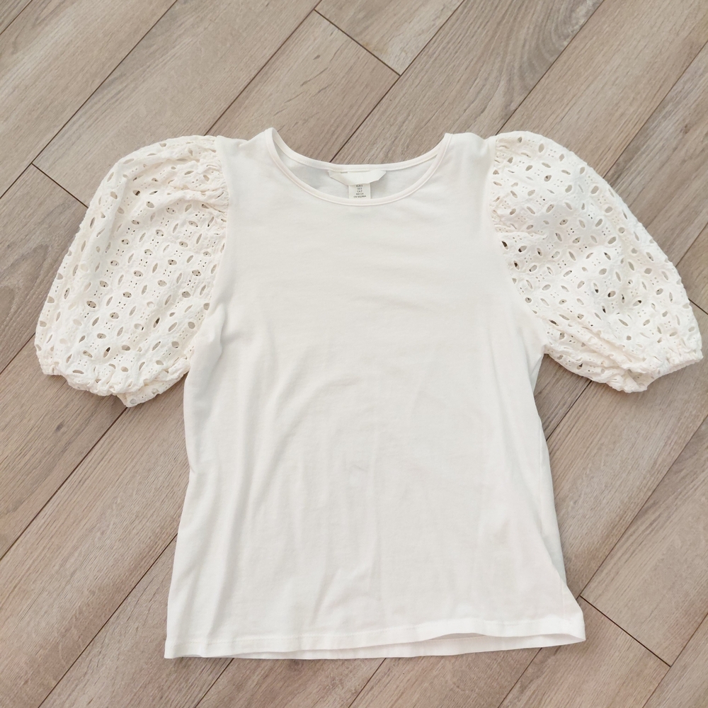 H&M White Classic Tee